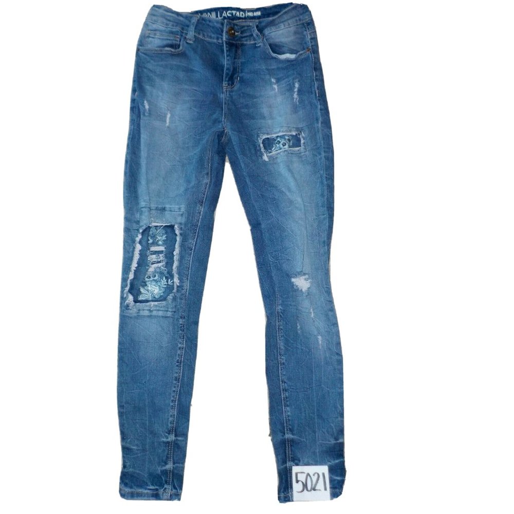 Vanilla Star Skinny Jeans Factory Destroyed #V21289-1 Junior Womens (26 x 28)